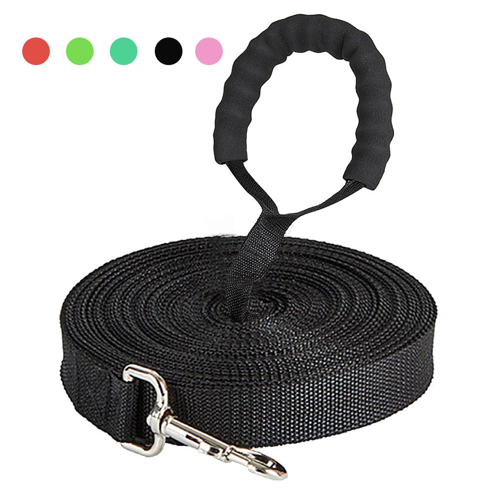 Pet Dog leash Nylon With foam handle For small large Dogs & Cats Outdoor Training