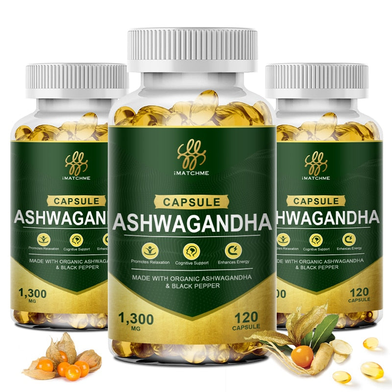 Organic Vegan Ashwagandha Capsules Brain & Memory Health