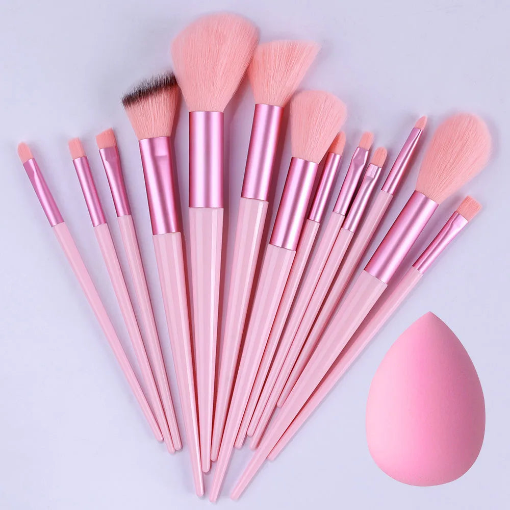 new 13pcs makeup super soft brushes set