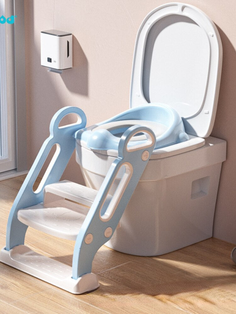 Infant Potty Seat Urinal Backrest Training Chair with Step Stool Ladder