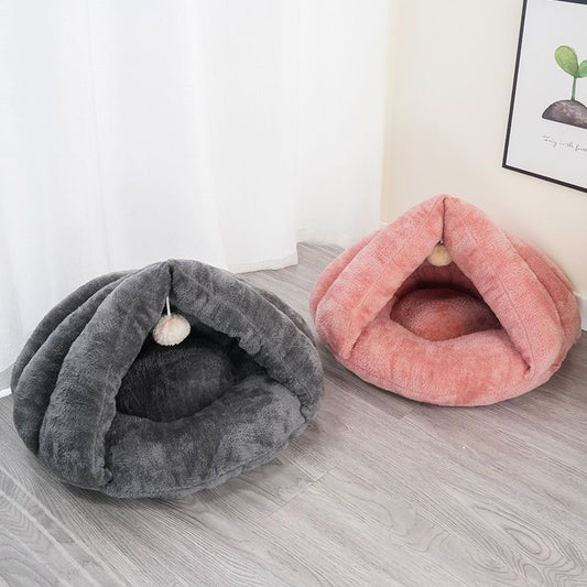 warm winter indoor outdoor cat beds