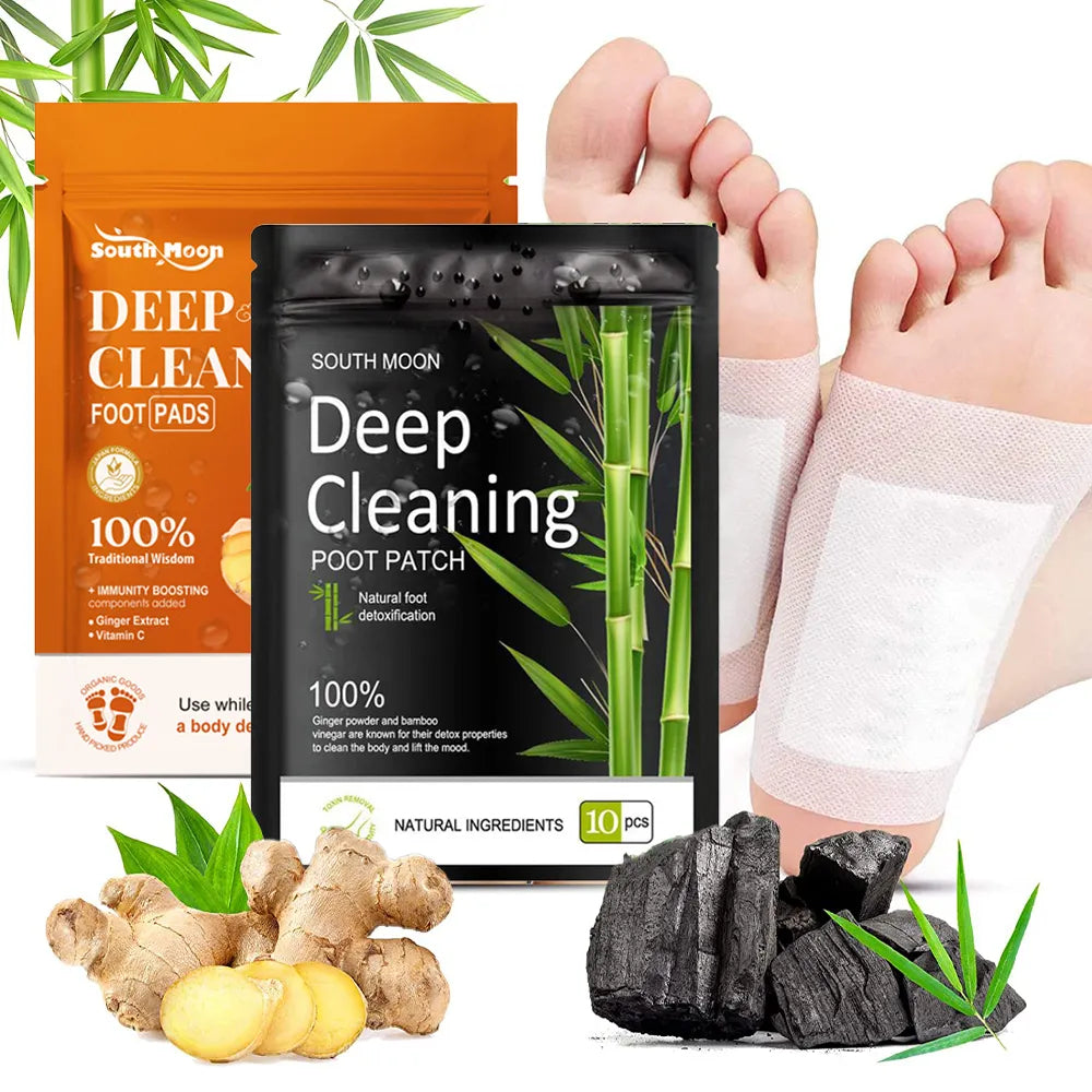 Natural Ginger Bamboo Detox Foot Patches Detoxification