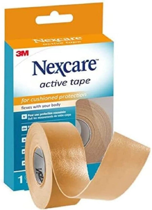 Nexcare Active Tape, 2,5 cm x 4,5 m Tape, amortize and protect adapts to the body