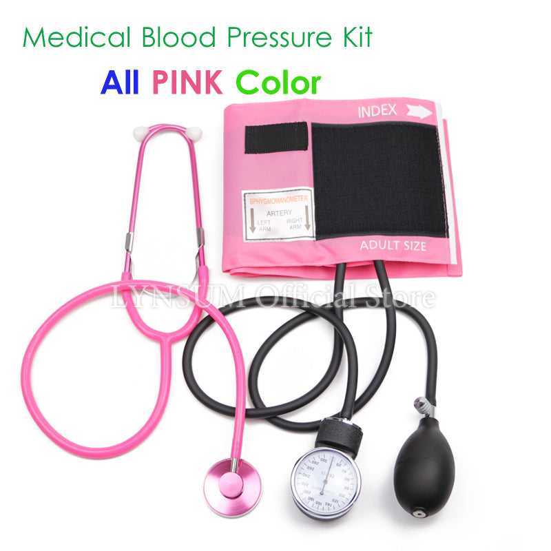 Pink Medical Health Blood Pressure Monitor  Stethoscope