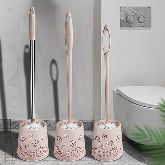 household bathroom thickened plastic toilet brush set