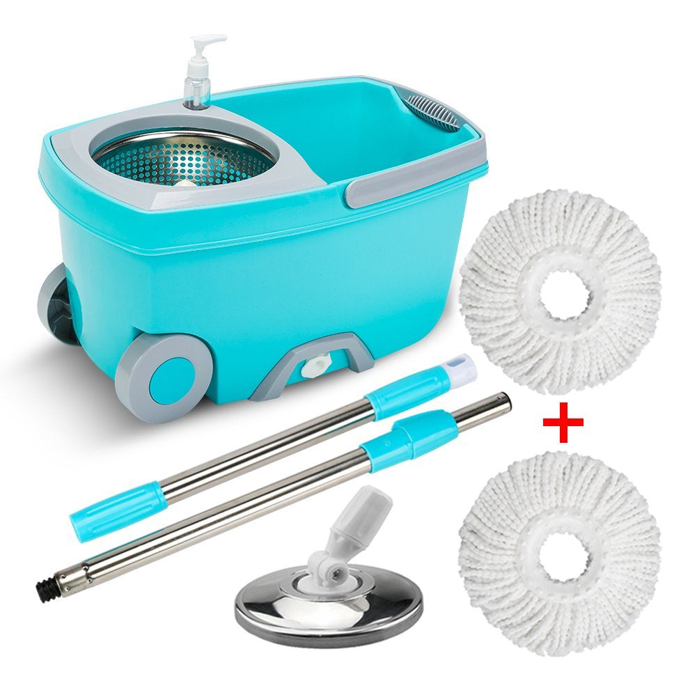 household cleaning supplies spin 360 magic mop and bucket with wheels