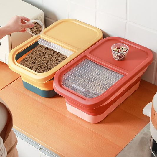 Collapsible Pet Food Storage Container