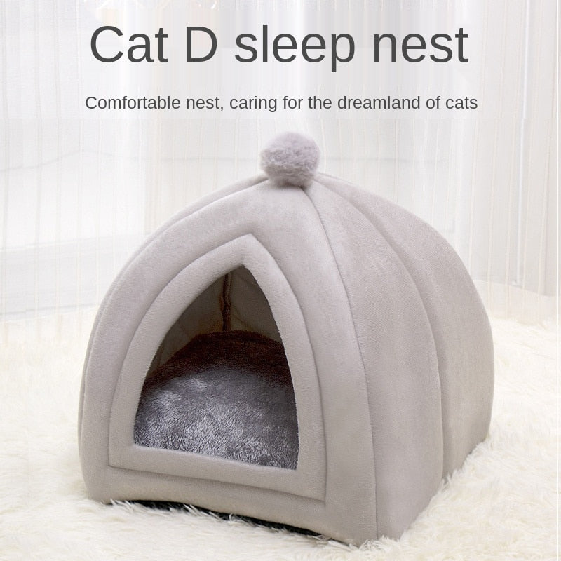 Universal Breathable Cat Nest Plush Mattress Bed