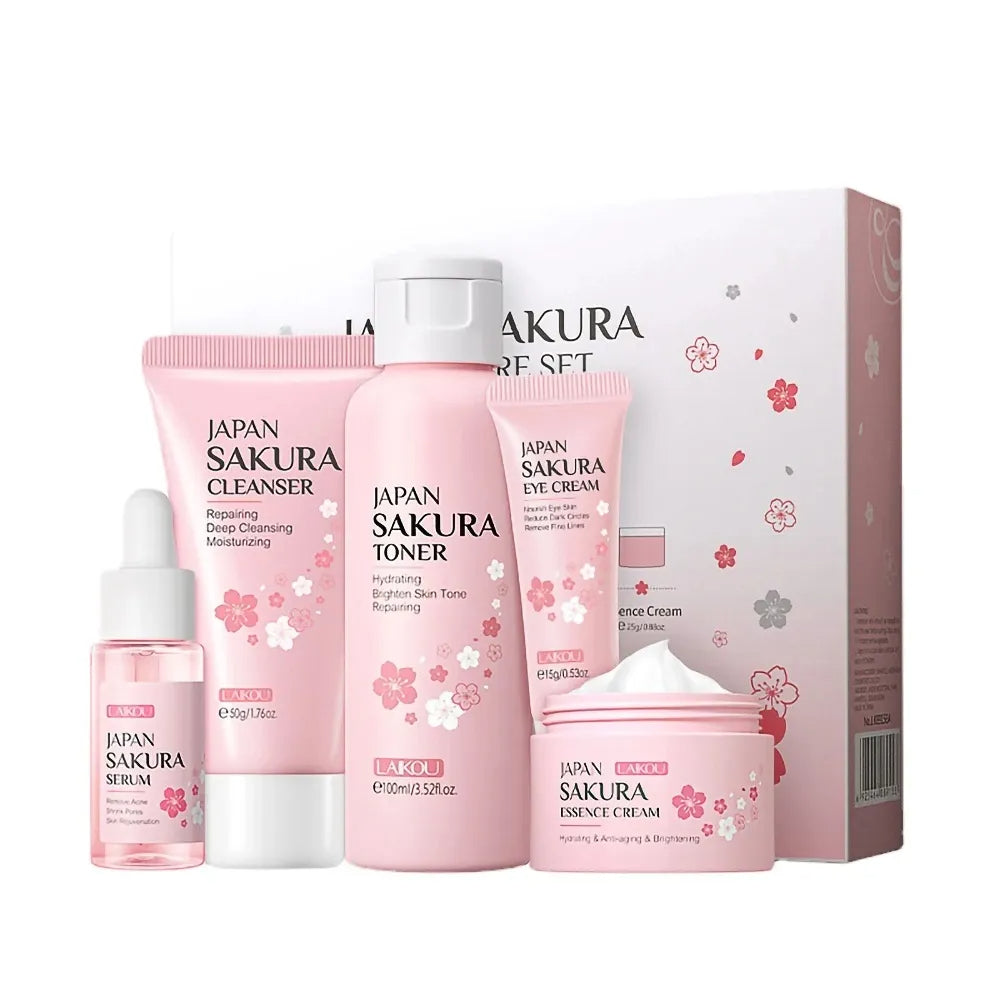 Sakura Skincare Set Oil Control Facial Cleanser