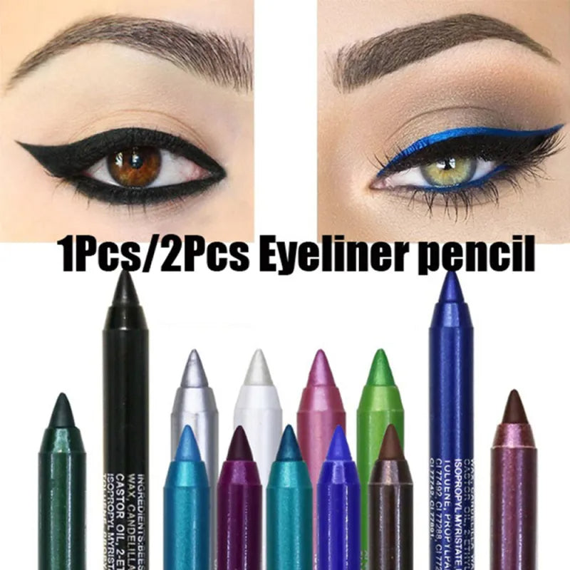 Waterproof Pigment 13 Color Long-lasting Eyeliner Pencil