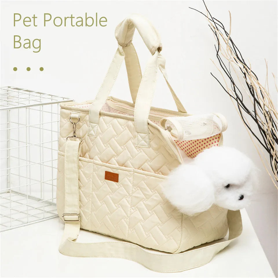 Four Season Portable Cat Canvas Shoulder Bag