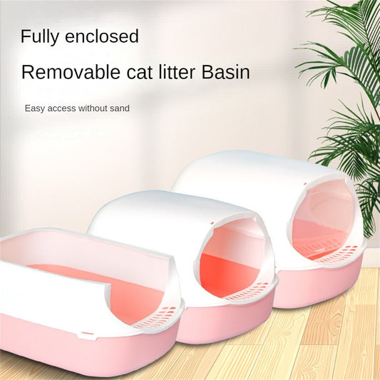 Litter Box Clean Basin Pet Bedpan Toilet Pets Supplies Splash Proof