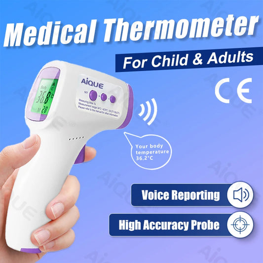 Medical Voice Broadcast Fast Fever Digital Thermometer