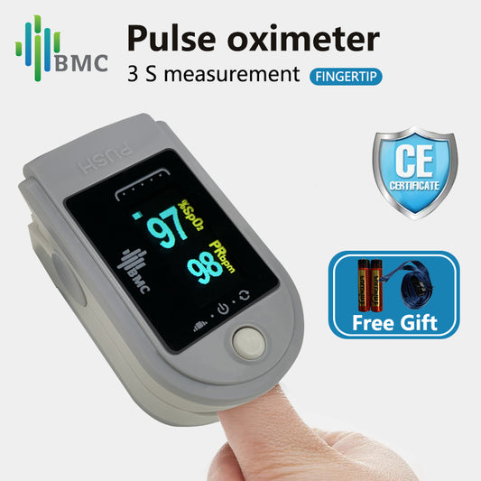 Finger Pulse Oximeter Heart Rate  Blood Pressure Monitor in Health Care