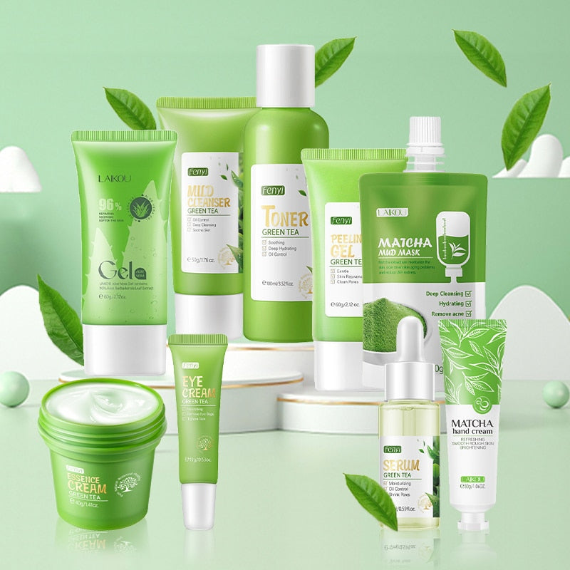 Green Tea Skin Care Sets For Women Beauty Health