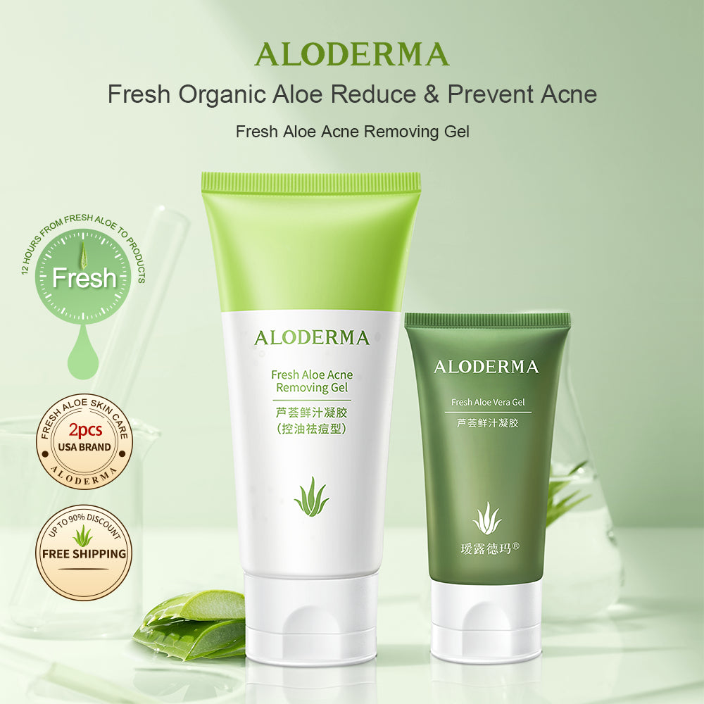 Aloderma Fresh Aloe Acne Removing Gel Oil Control Whitening Gel