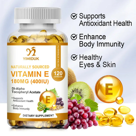 Vitamin E Immune System & Skin Nutrition Support Capsules