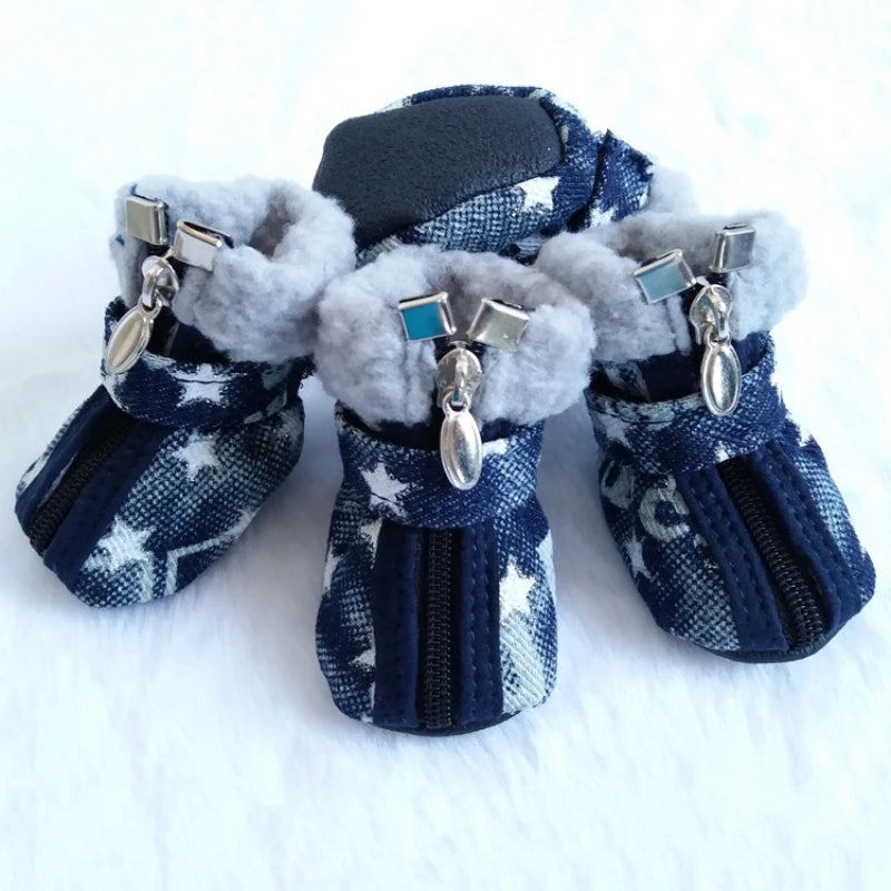 Autumn and Winter Walking Waterproof Pet Dog Shoes