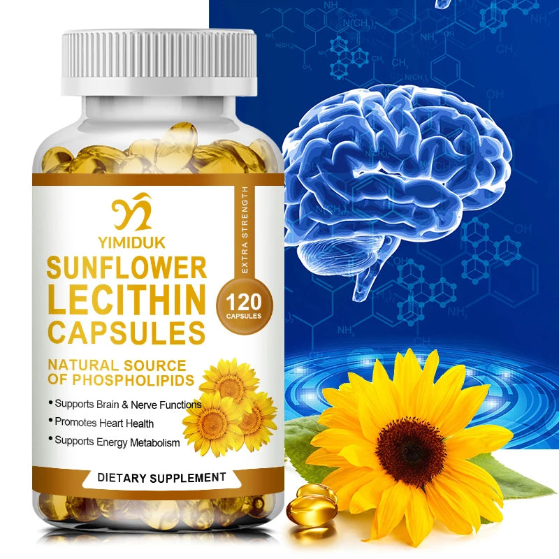 Sunflower Lecithin Capsules Health Product