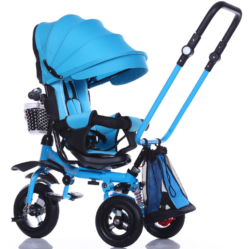 Rotatable Seat Baby Tricycle Stroller 3 In 1 Foldable Baby Wheelchair Tricycle Children Bicycle