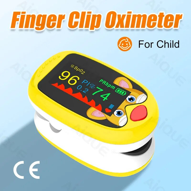 Rechargeable Child Finger Clip Medical Oximeter