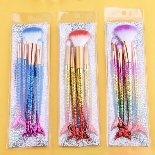 Mermaid Makeup Brushes Set