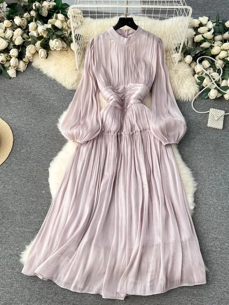 French Luxury Folds Wedding Formal Occasion Dress