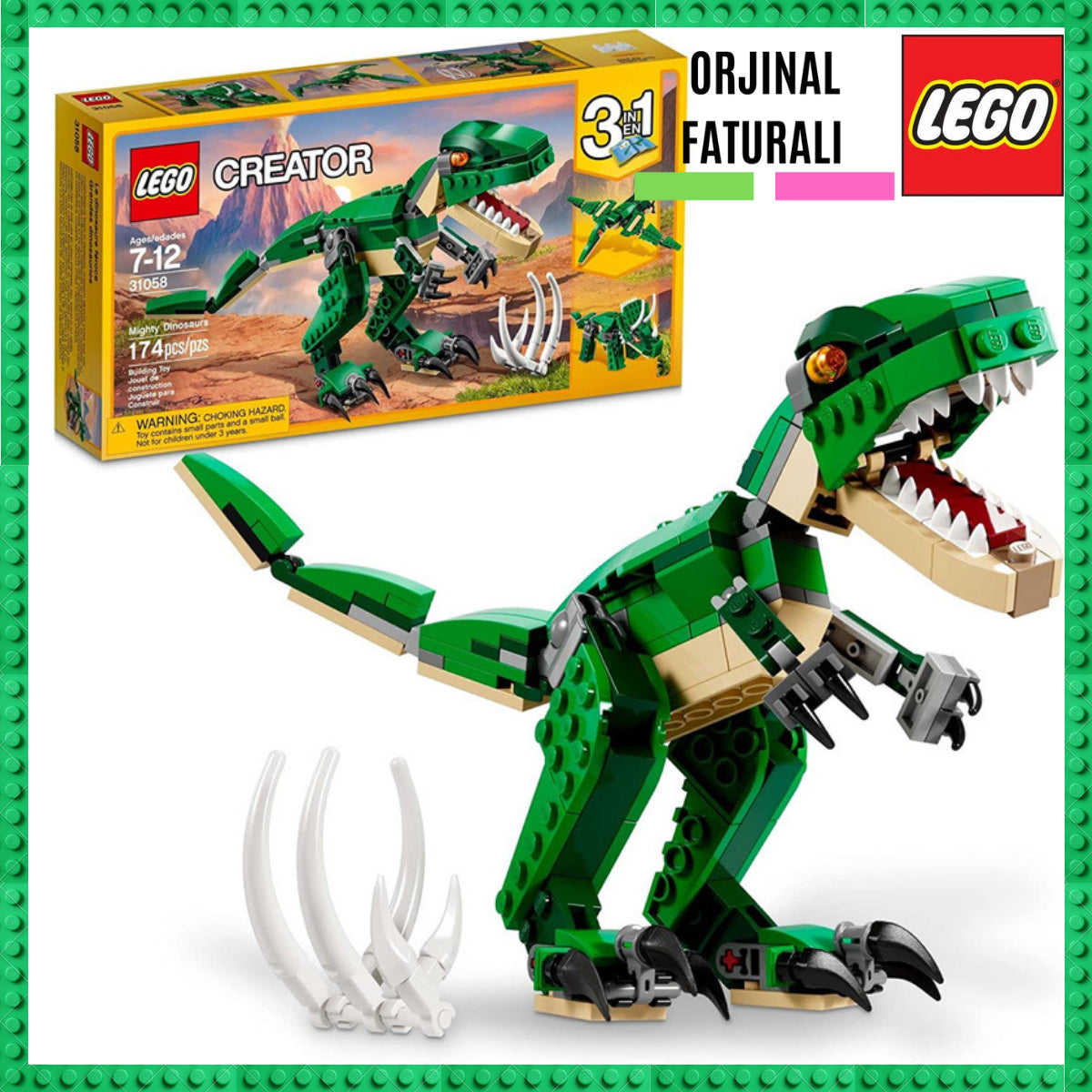 Rex Dinosaur Figures Building Kit in toys