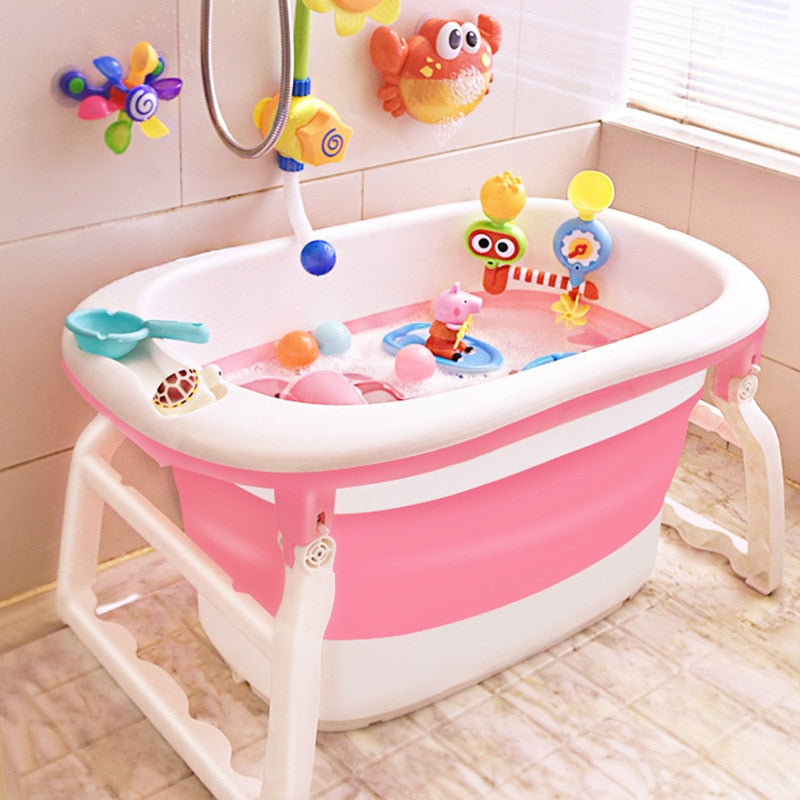 Children Bathing Multifunctional Folding Large Space Swimming Bucket