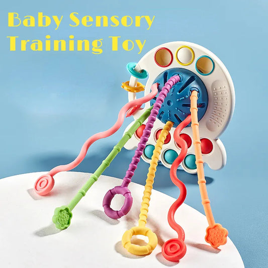 Pull String Finger Grasp Training Early Learning Toy