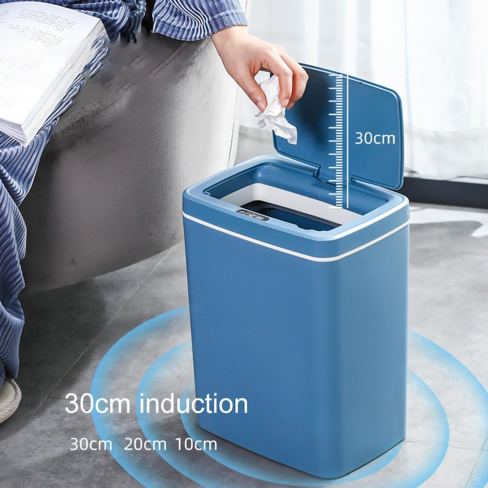 14L Intelligent Rubbish Bin Wide Opening Touchless Smart Trash Beg