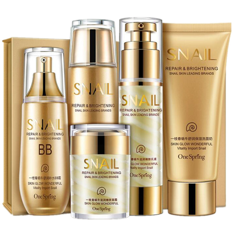 Brand SNAIL Face Care Skin Makeup Set