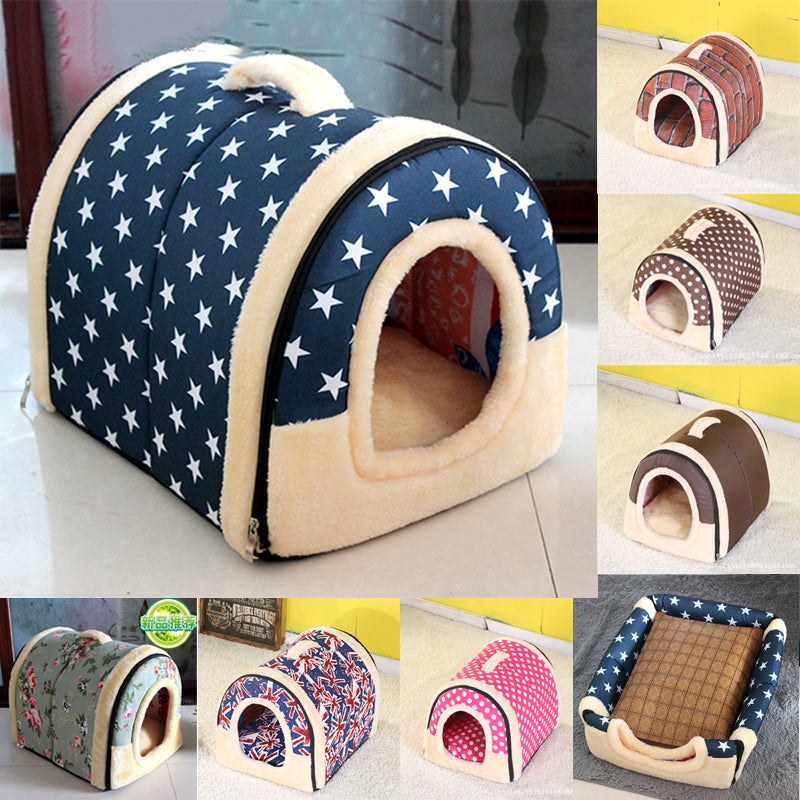 Foldable Pet Nest House with Polymers Dog