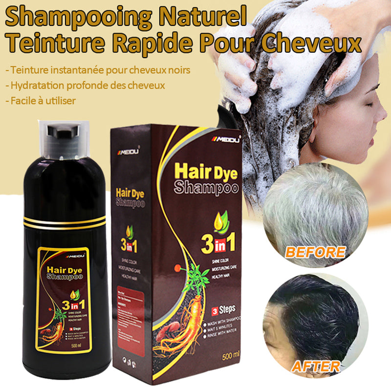 Natural Hair Color Dye Shampoo for Black Hair