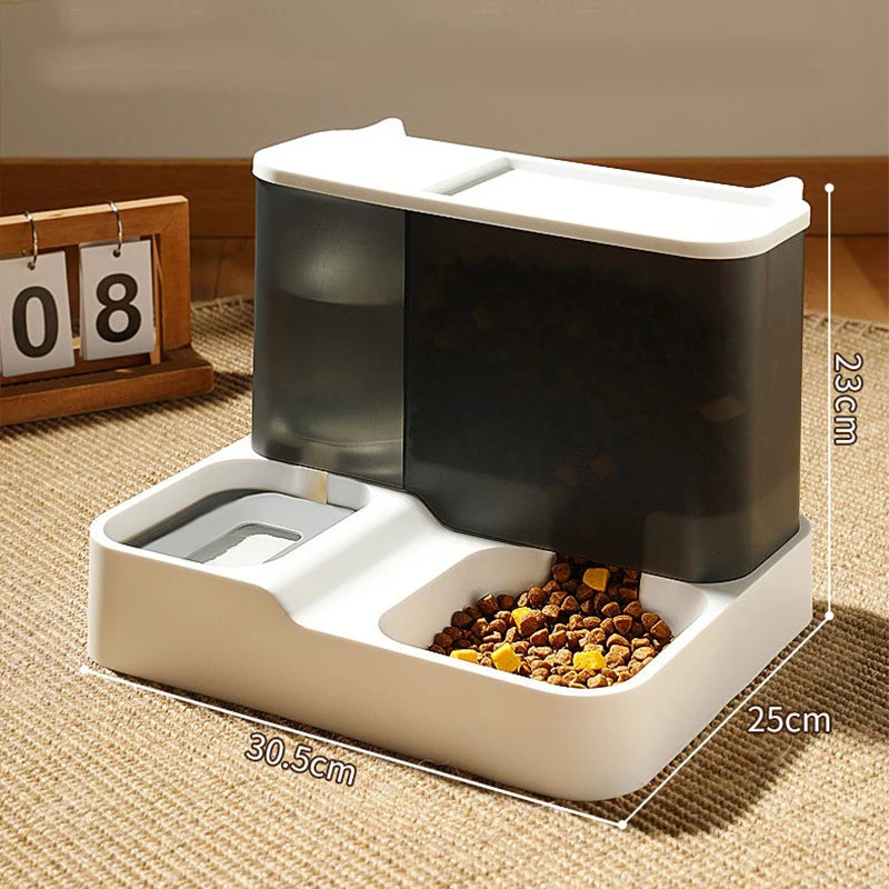 PawsHaven Duo: 2-in-1 Automatic Food and Water Dispenser for Dogs and Cats