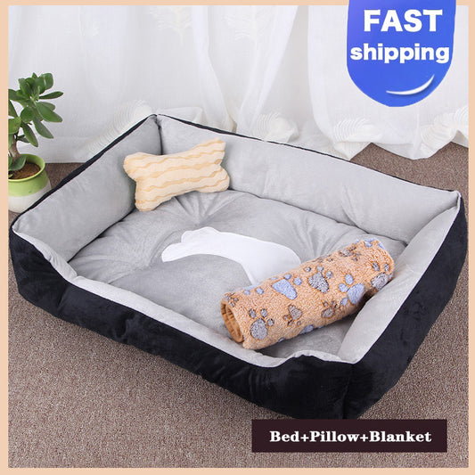 Pet Bed Warm Memory Foam For Small Medium Large Dog