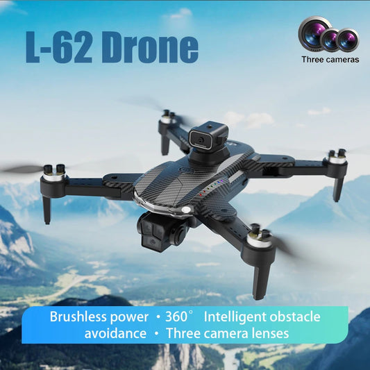 L-62/S6 4k Professional Drone Optical Flow with Three Camera Aerial Photography