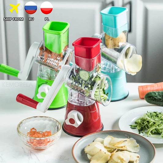 Multifunction Manual Vegetable Cutter Round Gadgets Kitchen Accessories