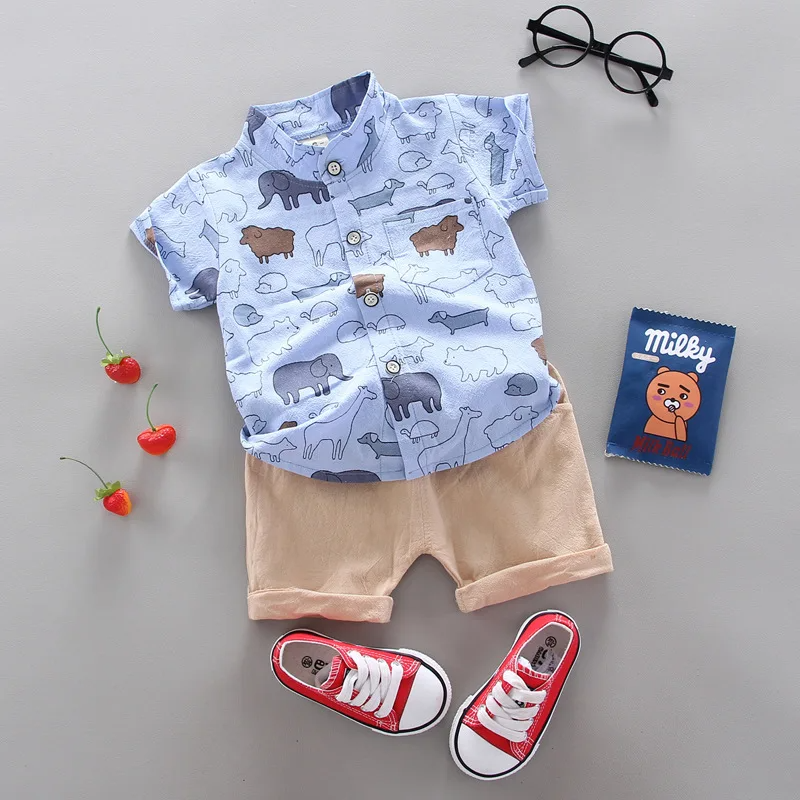 Fashion Baby Boy's Suit Summer Casual Clothes Set