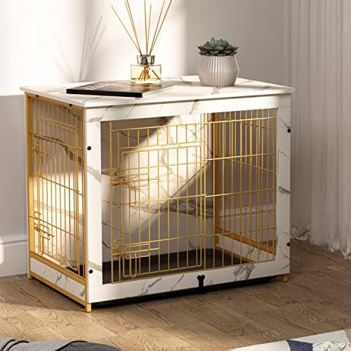 Dog Crate Furniture with Cushion