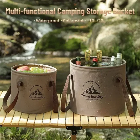 Outdoor Camping Household Supplies Silicone Bucket