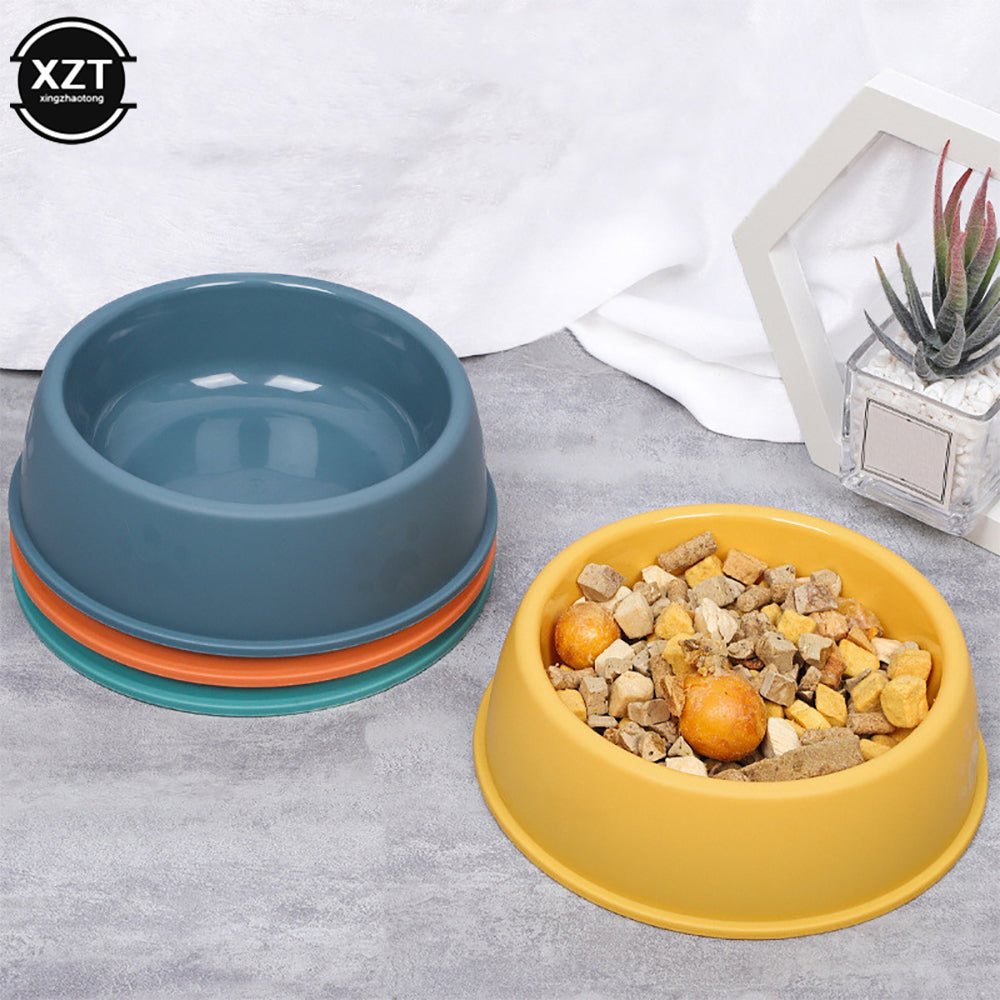 Colorful Plastic Single Bowl for Dog & Cat Pet Feeding Supplies