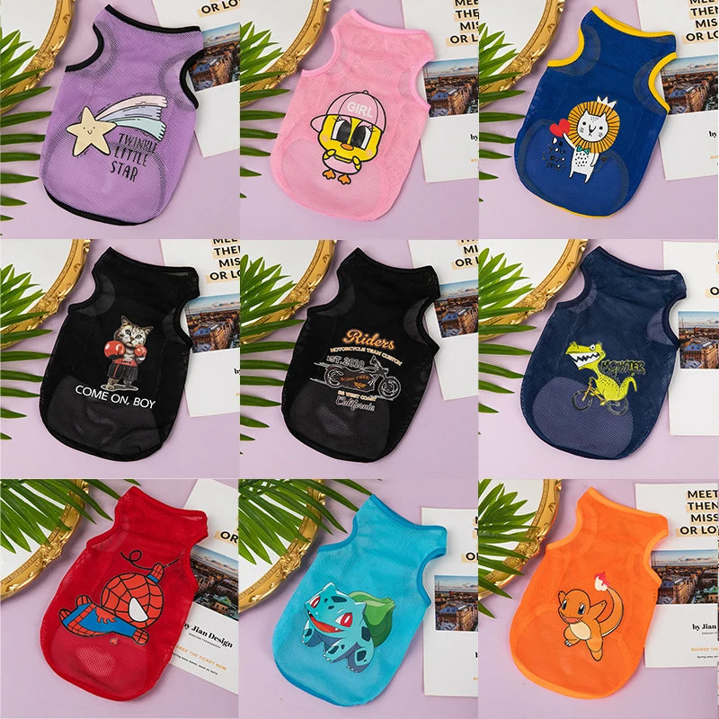 Thin And Breathable Spring Cheap Pet Clothes T Shirt