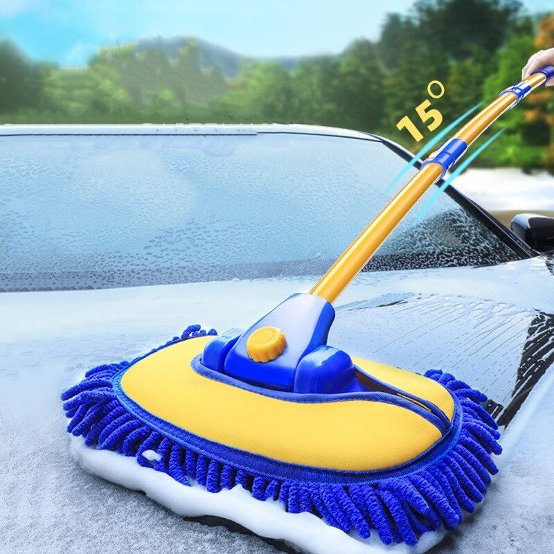 New Car Cleaning Brush Telescoping Long Handle Cleaning Mop