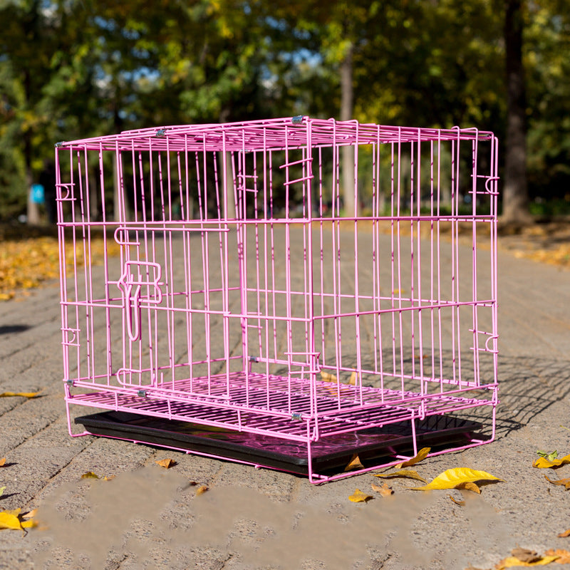 Kitten Puppy Cage Pure Metal Foldable Portable Pet Cage