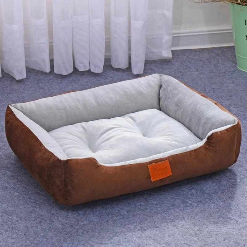 CozyPaws Candy-Colored Square Pet Large Dog Bed Warm House