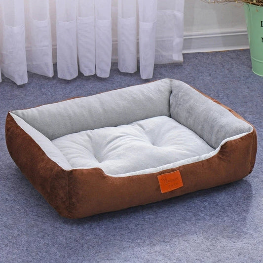 CozyPaws Candy-Colored Square Pet Large Dog Bed Warm House