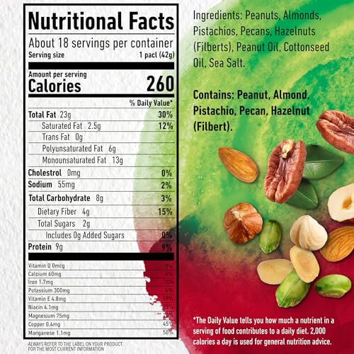 PLANTERS NUT-RITION Heart Healthy Nut Mix 1.5oz (18 Count)