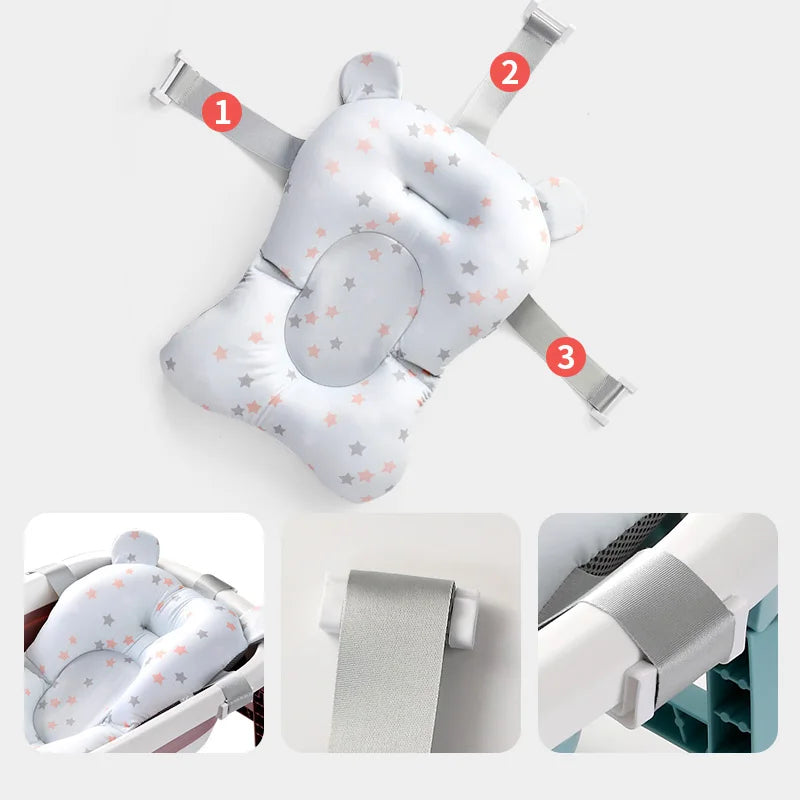 Newborn  baby Safety Nursing Security Bath Support Tub Pad