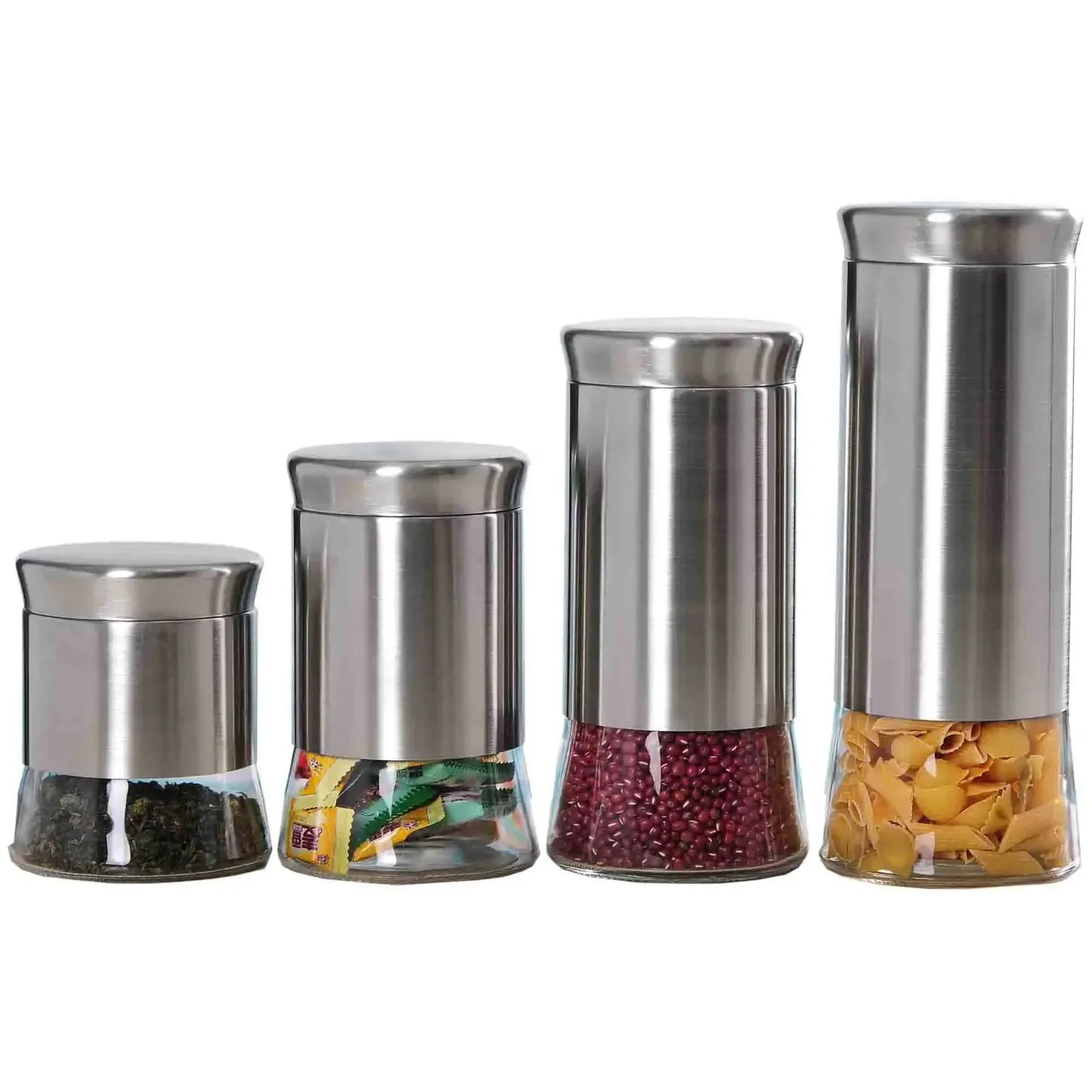 Stainless Steel Food Storage Canister Set